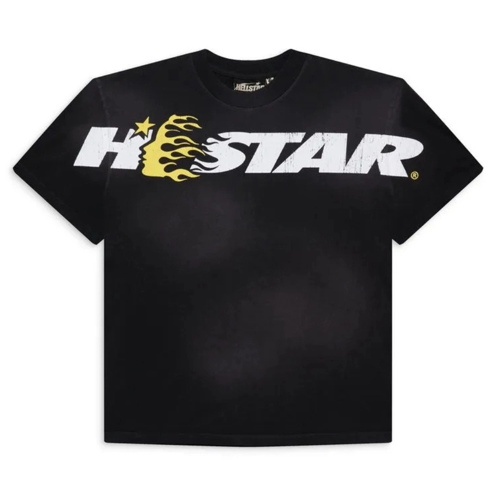 Hellstar Cartoon Yellow Studios Logo Shirt Black