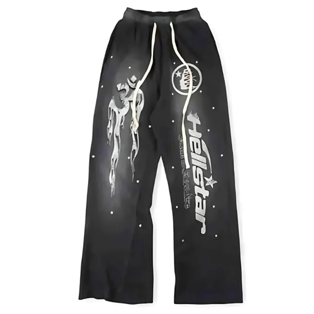 Hellstar Flared Vintage Sweatpants Black