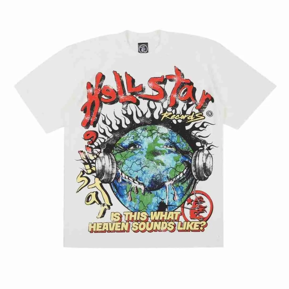 Hellstar Heaven On Earth Unisex TEE White Hellstar Heaven On Earth Unisex TEE White