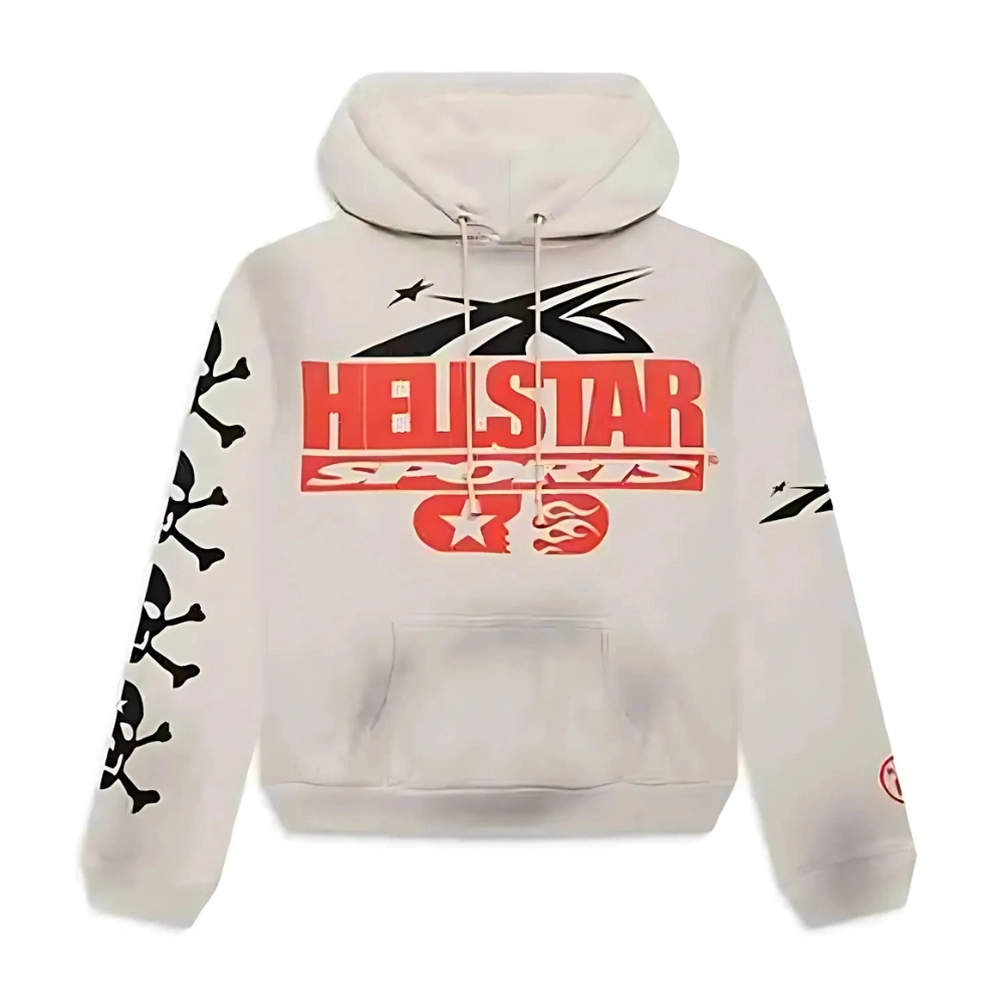 Hellstar If You Dont Like Us Beat Us Hoodie Off White