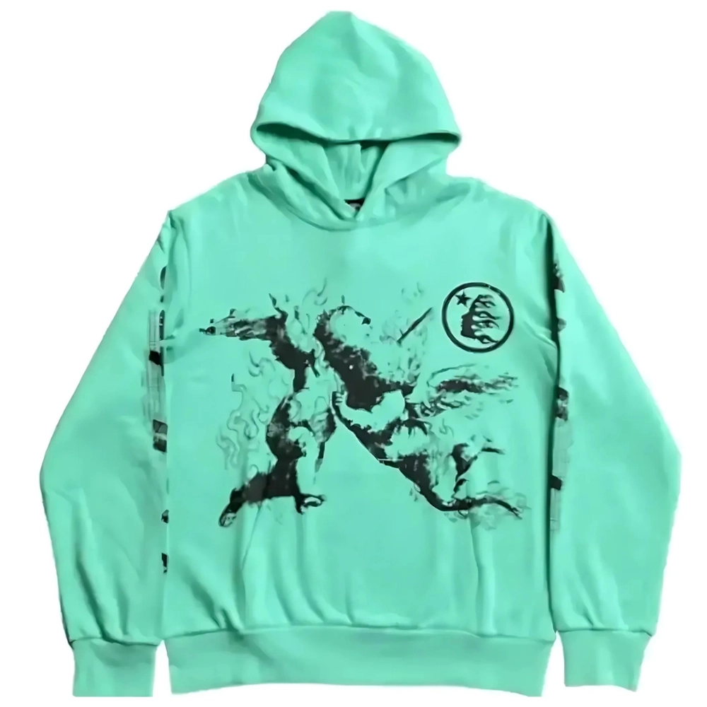Hellstar Path To Paradise Hoodie Green Hellstar Path To Paradise Hoodie Green