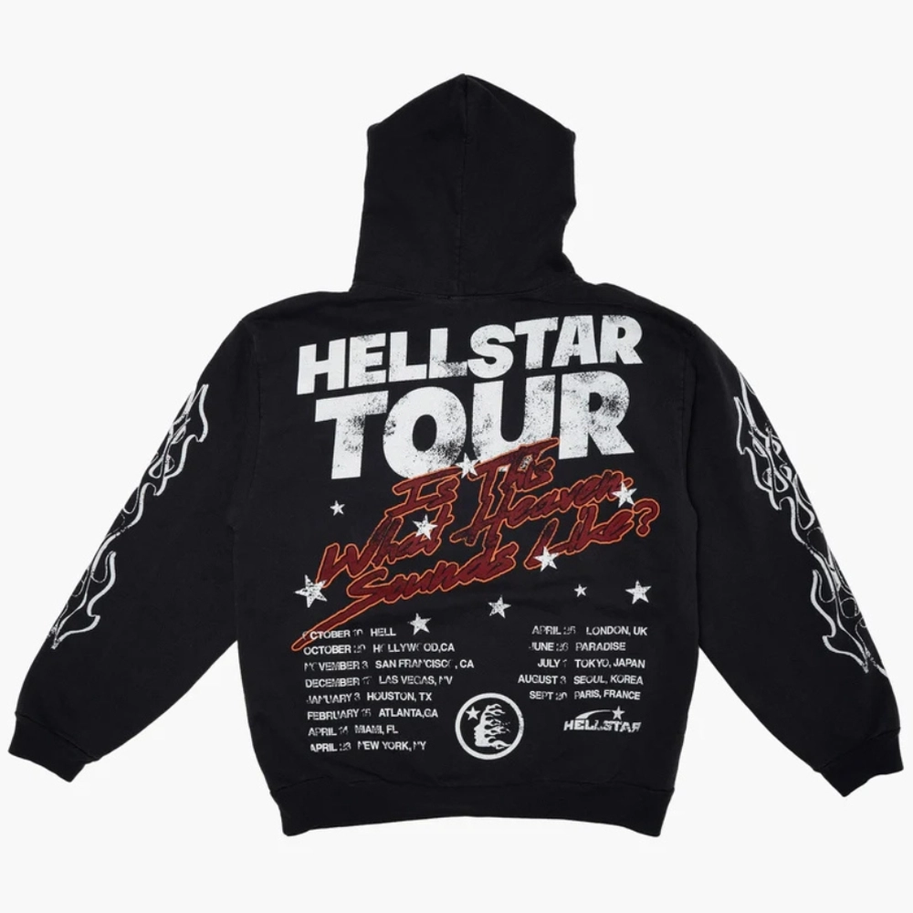 Hellstar Records Tour Hoodie Black Hellstar Records Tour Hoodie Black