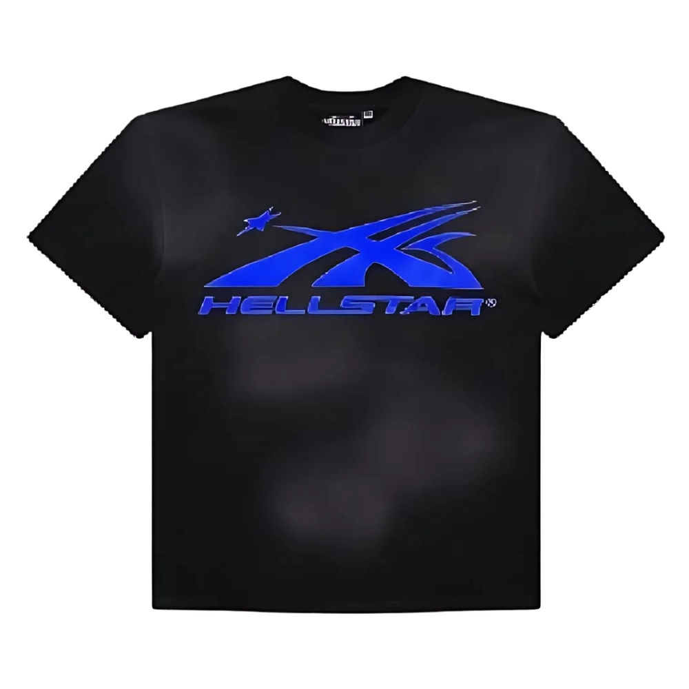 Hellstar Sport Gel Blue Logo Unisex Tee Black Hellstar Sport Gel Blue Logo Unisex Tee Black
