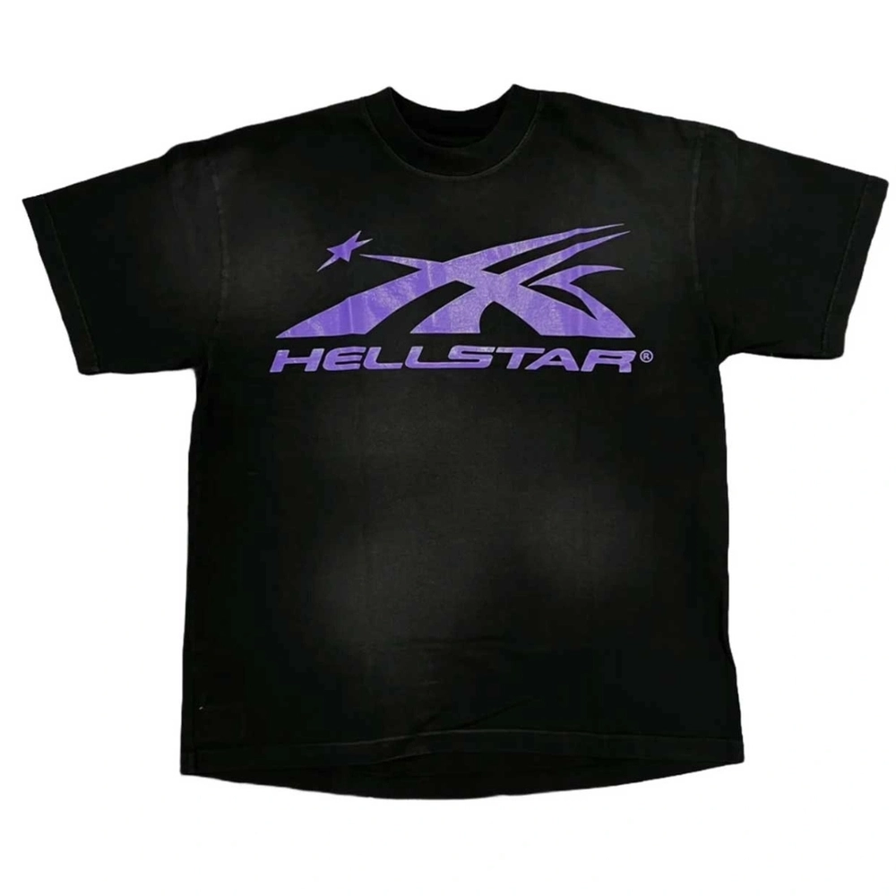Hellstar Sport Logo Gel Purple Tee Black Hellstar Sport Logo Gel Purple Tee Black