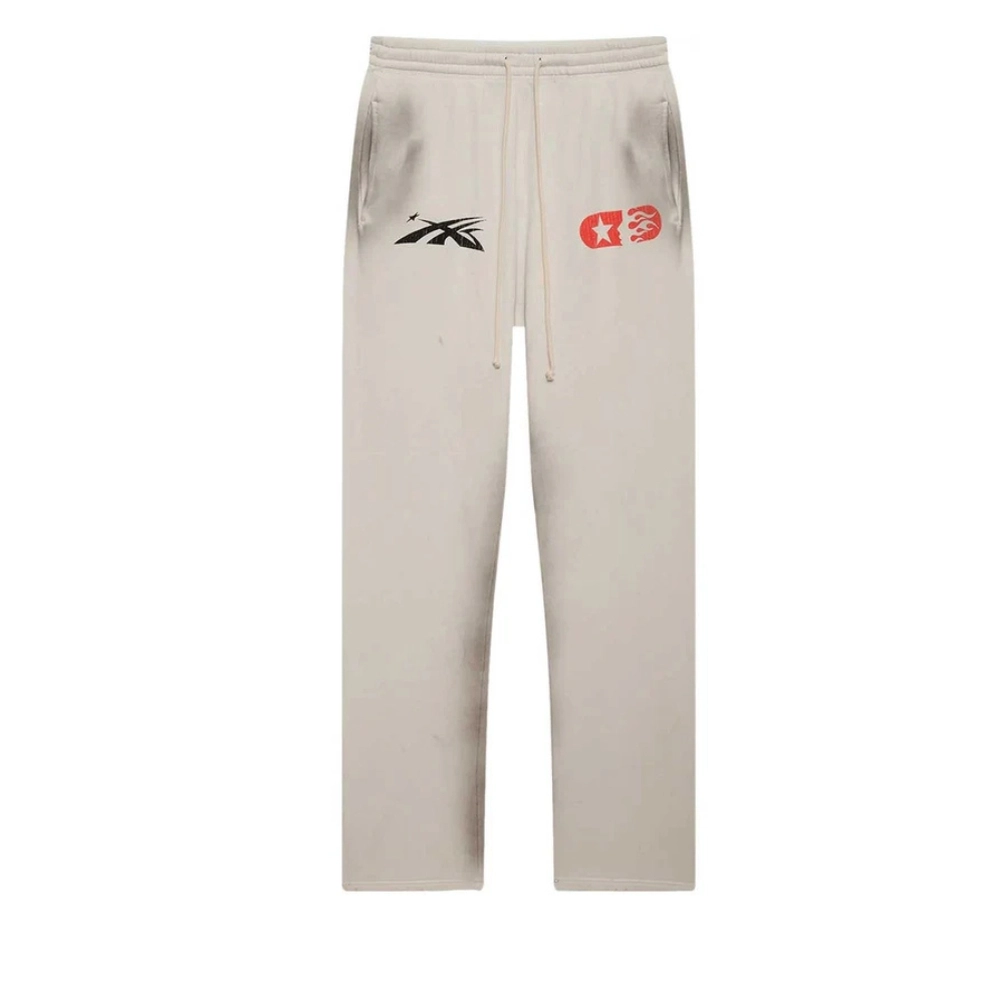 Hellstar Sports Beat Us Sweatpants White Hellstar Sports Beat Us Sweatpants White