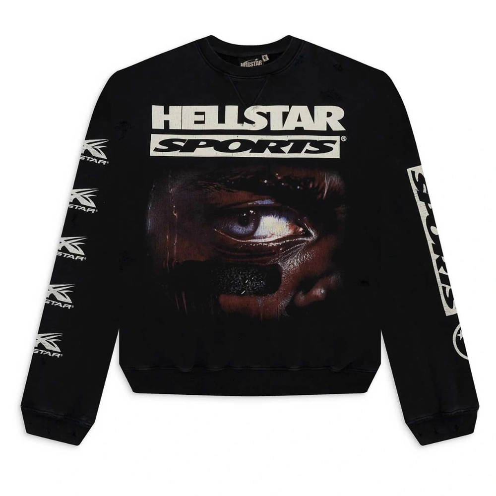 Hellstar Sports Crewneck 96 Sweatshirt Black Hellstar Sports Crewneck 96 Sweatshirt Black