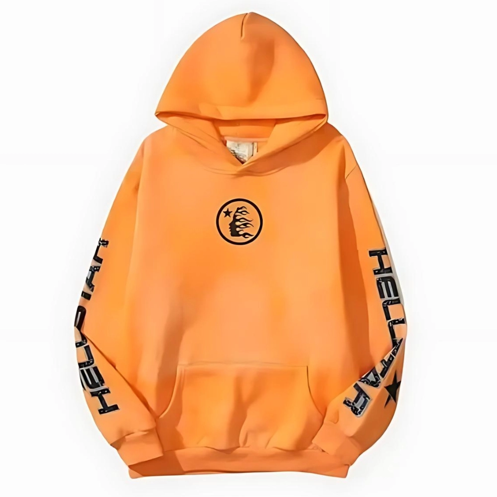 Hellstar Studios Fire Hoodie Orange Hellstar Studios Fire Hoodie Orange