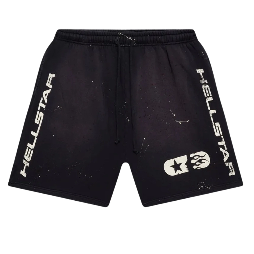 Hellstar Studios Flame Shorts Black Hellstar Studios Flame Shorts Black