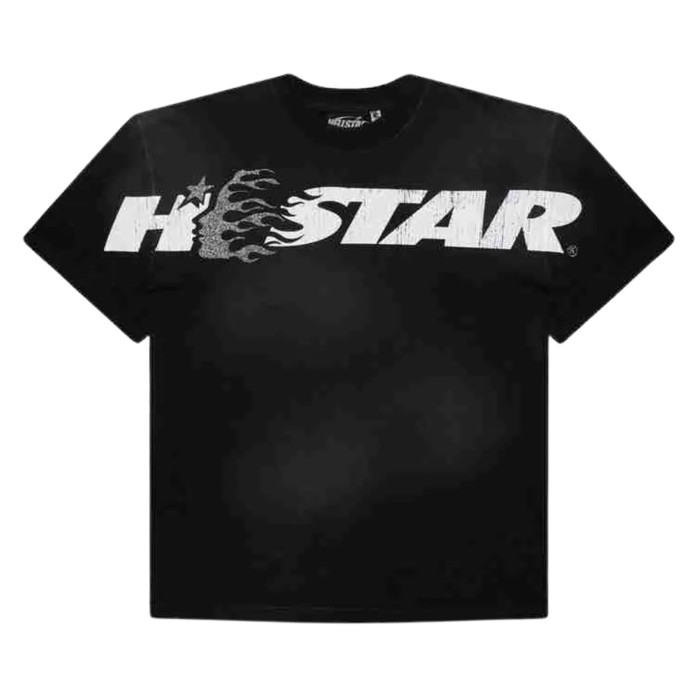 Hellstar Studios Glitter Black Logo Tee Black Hellstar Studios Glitter Black Logo Tee Black