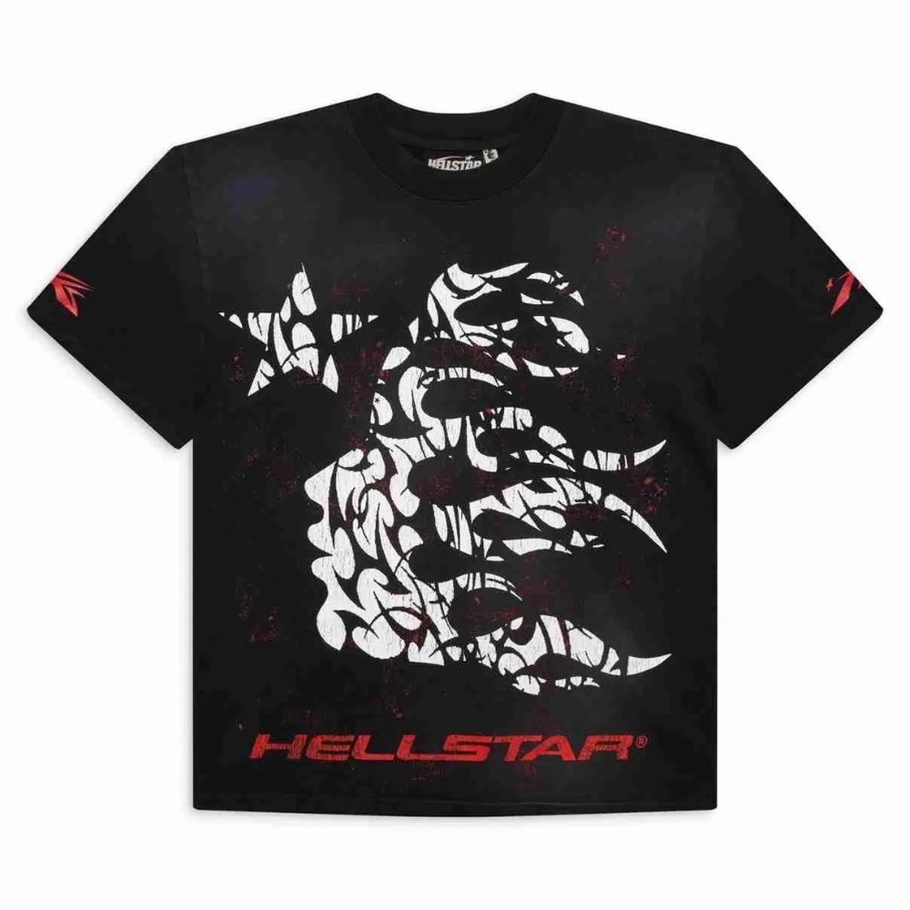 Hellstar Thorn Red Black Unisex Tee Black Hellstar Thorn Red Black Unisex Tee Black