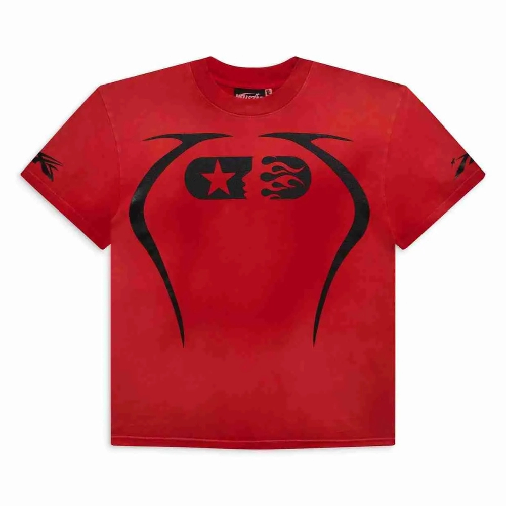 Hellstar Warm Up Unisex Shirt Red Hellstar Warm Up Unisex Shirt Red